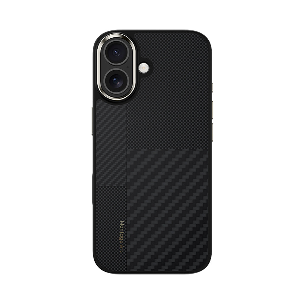Benks Montage Hybrid ArmorPro iPhone 17 M-safe Karbon Fiber Kevlar Telefon Kılıfı Benks Montage Hybrid ArmorPro iPhone 17 M-safe Karbon Fiber Kevlar Telefon Kılıfı